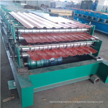 Price Double deck profile layer roof plate tile roll forming machine